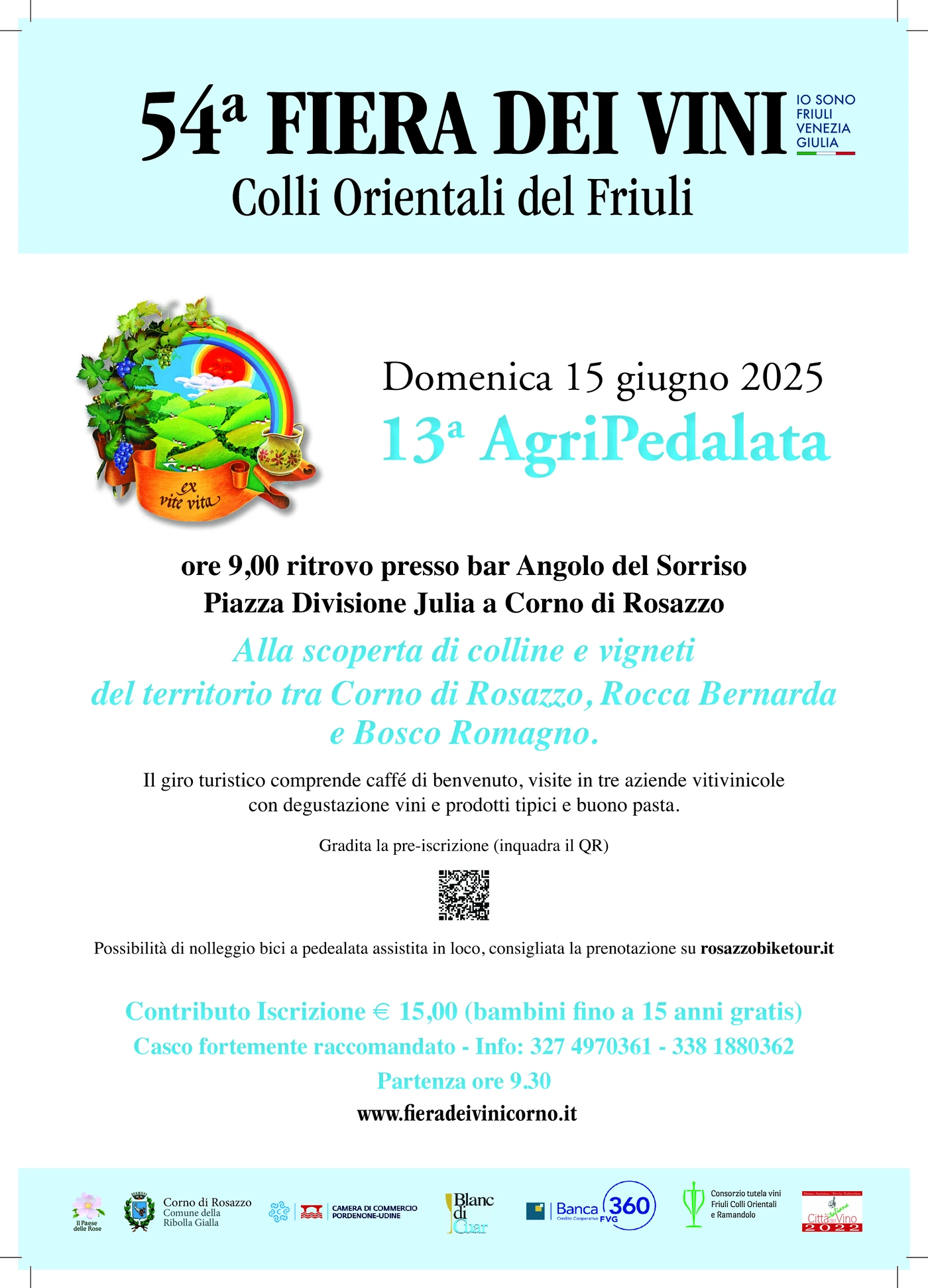 Volantino pedalata enoturistica