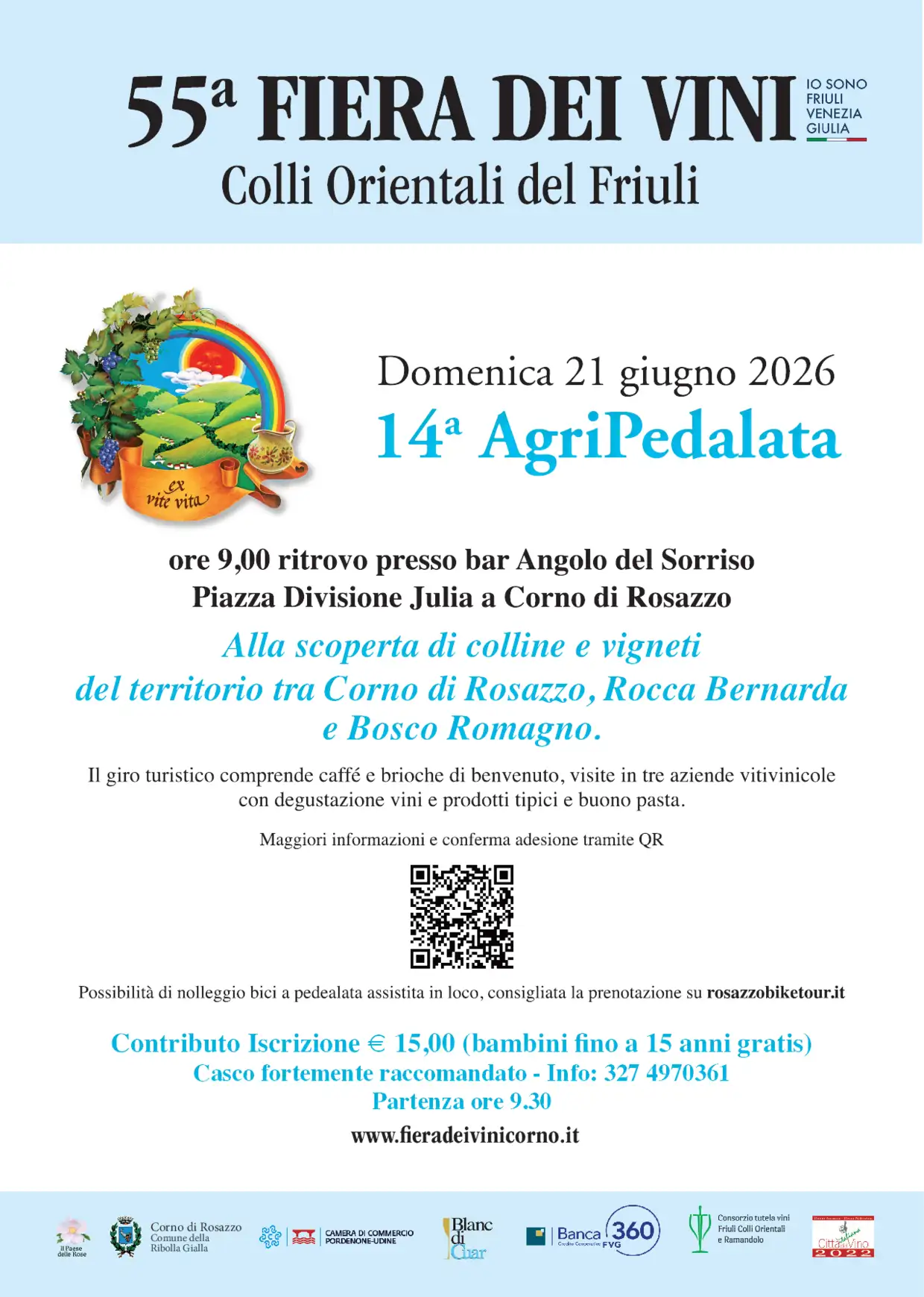 Volantino pedalata enoturistica