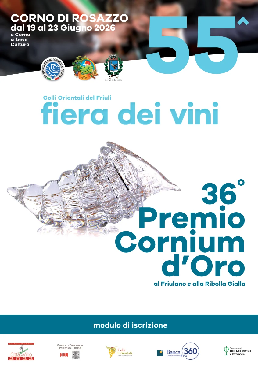 Fronte volantino premio cornium d'oro