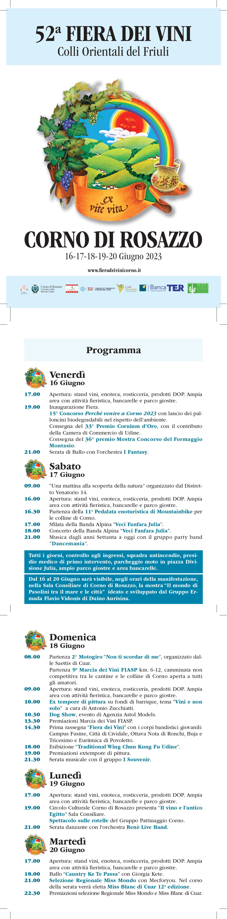 Programma Fiera dei vini