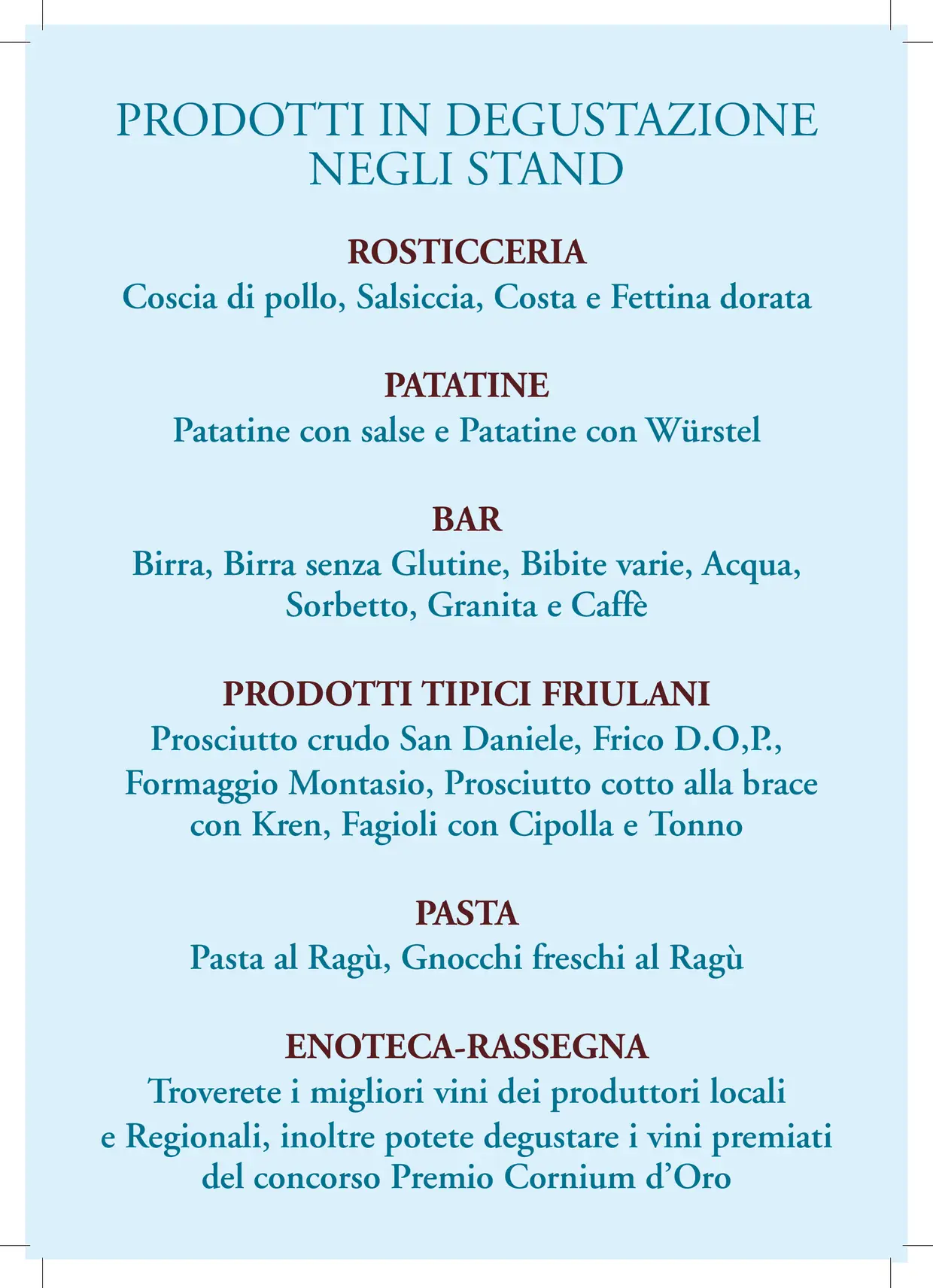 Programma Fiera dei vini